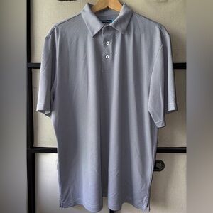 Roundtree And Yorke Performance Sz Large Short Sleeve Polo Shirt